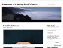 Tablet Screenshot of healingartsenthusiast.com